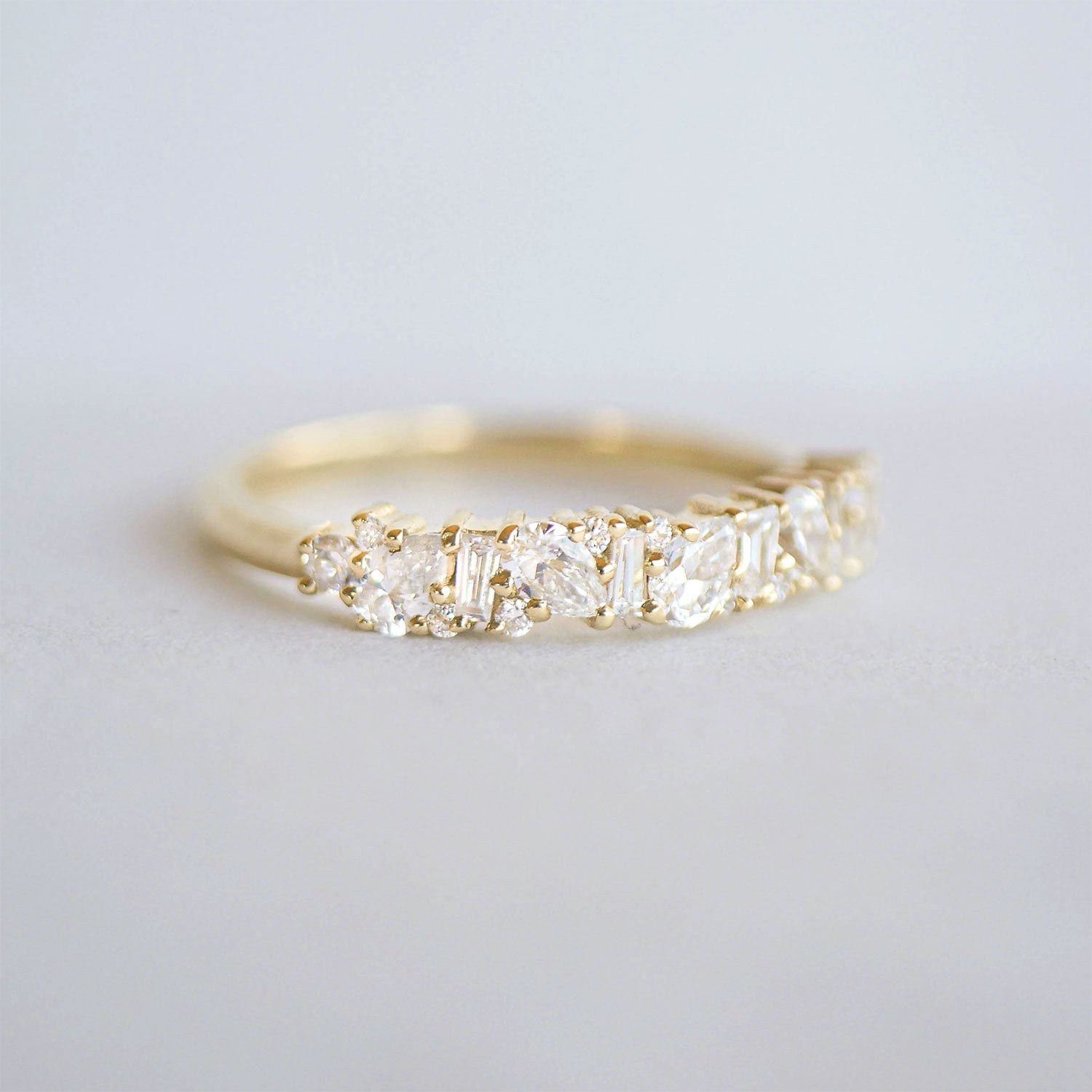 0.23 CT Round Half Eternity Lab Grown Diamond Wedding Band