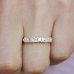 0.23 CT Round Half Eternity Lab Grown Diamond Wedding Band