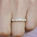 0.23 CT Round Half Eternity Lab Grown Diamond Wedding Band