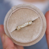 0.23 CT Round Half Eternity Lab Grown Diamond Wedding Band