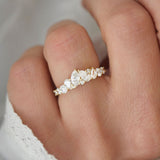 0.23 CT Round Half Eternity Lab Grown Diamond Wedding Band