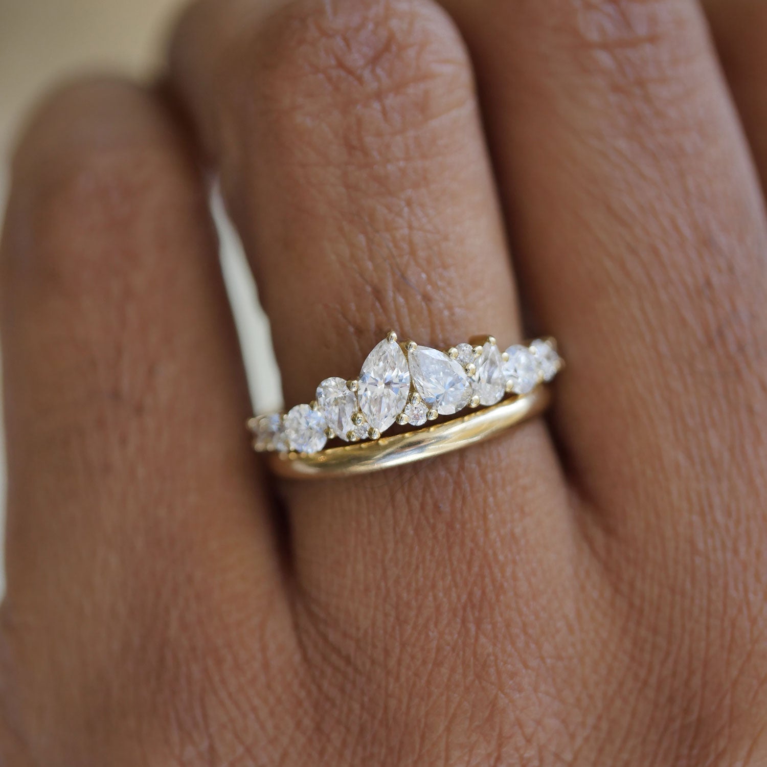 0.23 CT Round Half Eternity Lab Grown Diamond Wedding Band