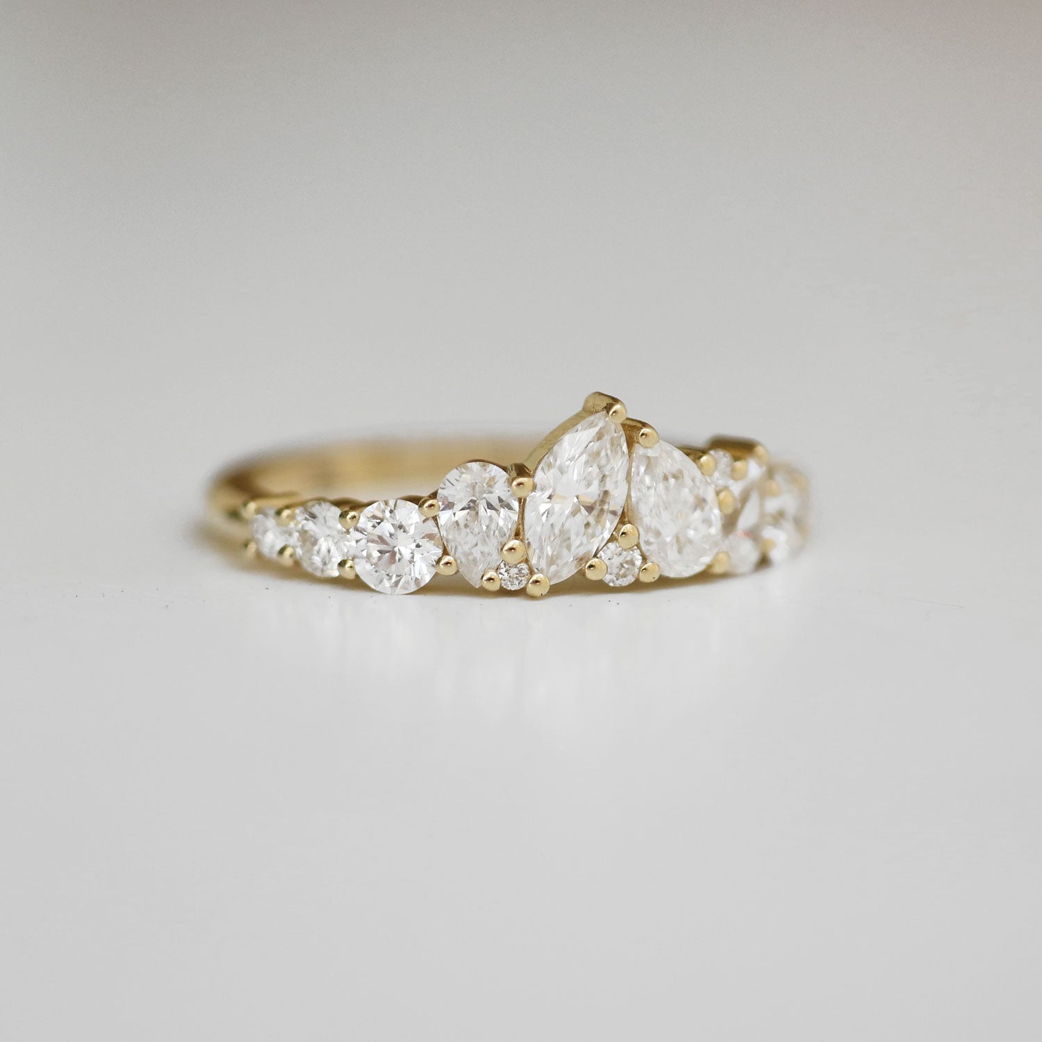 0.23 CT Round Half Eternity Lab Grown Diamond Wedding Band