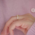 0.23 CT Round Half Eternity Lab Grown Diamond Wedding Band