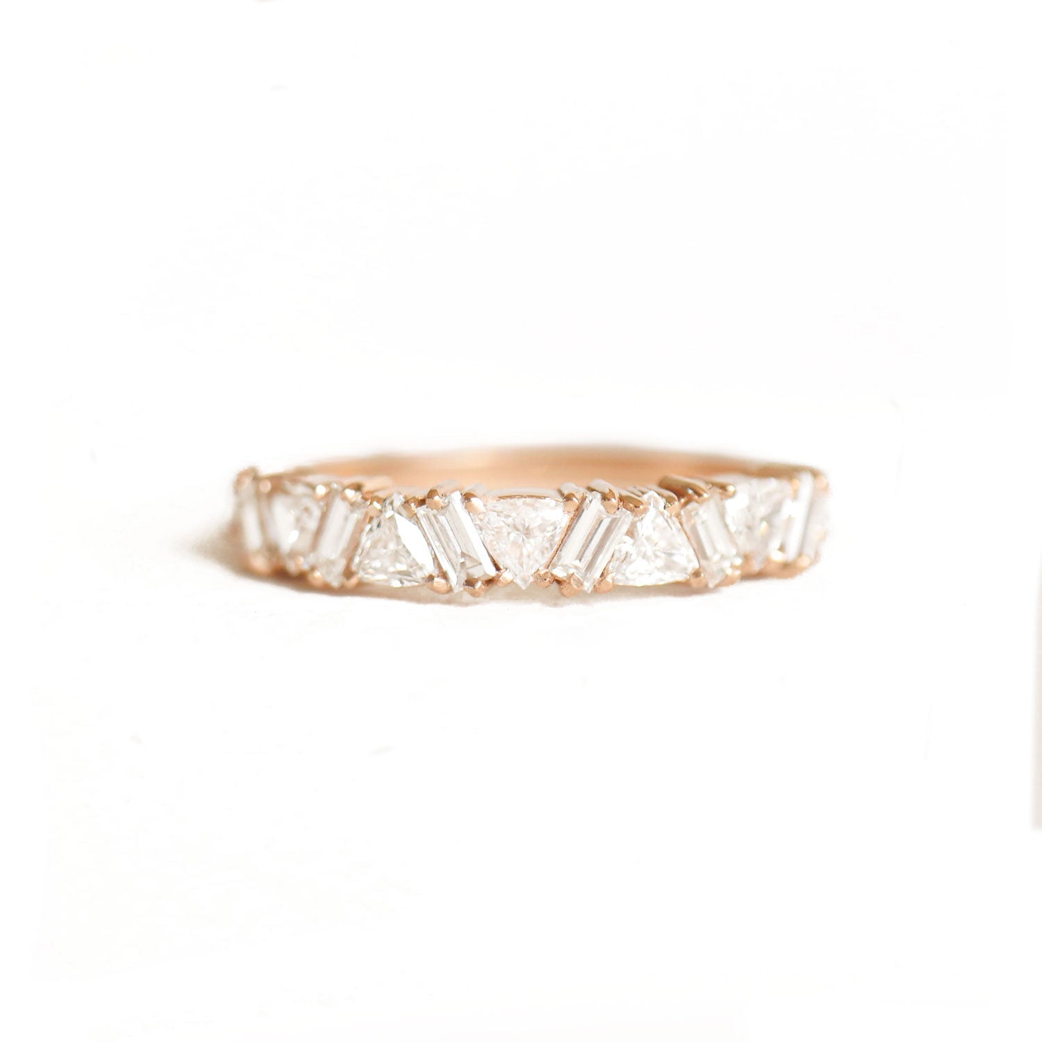 0.23 CT Round Half Eternity Lab Grown Diamond Wedding Band