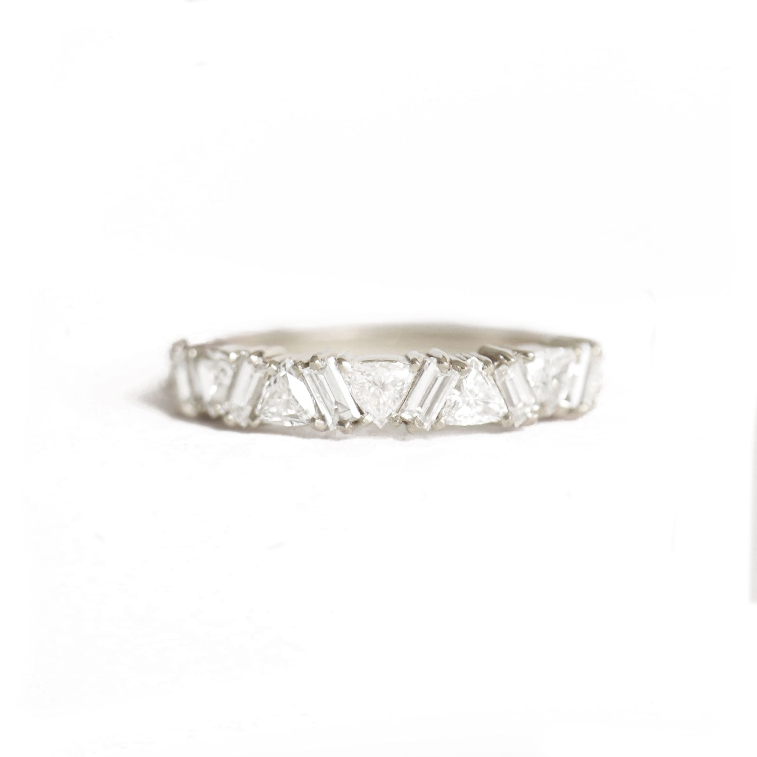 0.23 CT Round Half Eternity Lab Grown Diamond Wedding Band