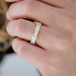 0.23 CT Round Half Eternity Lab Grown Diamond Wedding Band