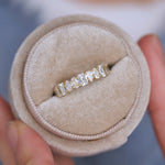 0.23 CT Round Half Eternity Lab Grown Diamond Wedding Band