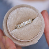 0.23 CT Round Half Eternity Lab Grown Diamond Wedding Band
