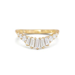 0.23 CT Round Half Eternity Lab Grown Diamond Wedding Band