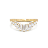 0.23 CT Round Half Eternity Lab Grown Diamond Wedding Band