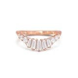 0.23 CT Round Half Eternity Lab Grown Diamond Wedding Band