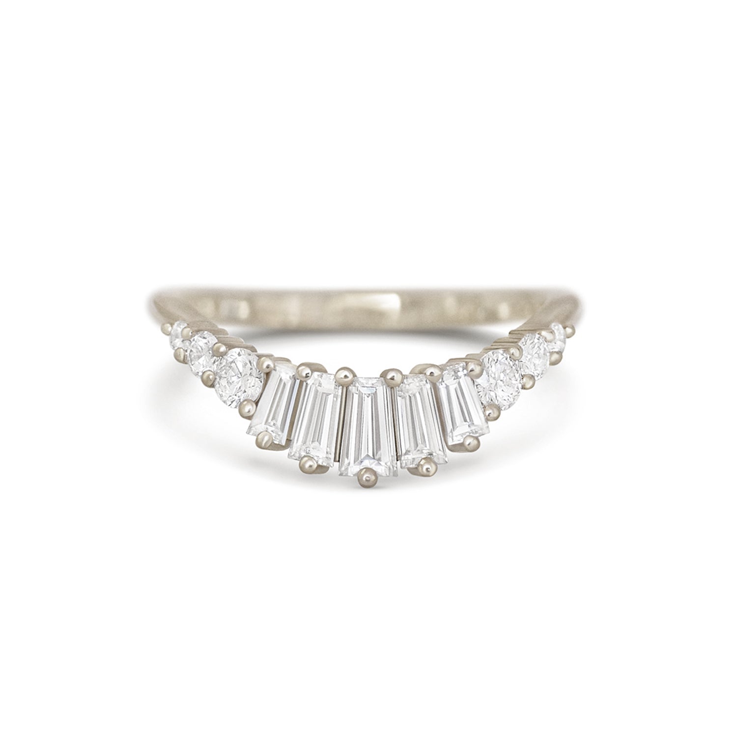 0.23 CT Round Half Eternity Lab Grown Diamond Wedding Band