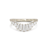 0.23 CT Round Half Eternity Lab Grown Diamond Wedding Band