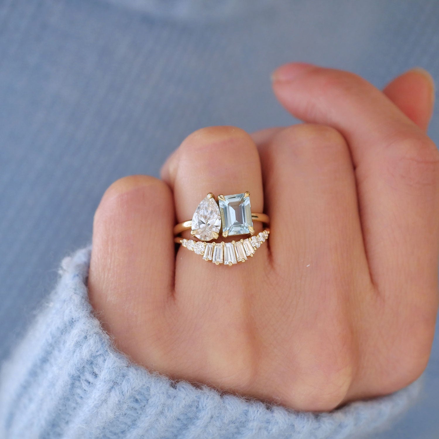 0.23 CT Round Half Eternity Lab Grown Diamond Wedding Band