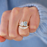 0.23 CT Round Half Eternity Lab Grown Diamond Wedding Band