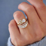 0.23 CT Round Half Eternity Lab Grown Diamond Wedding Band