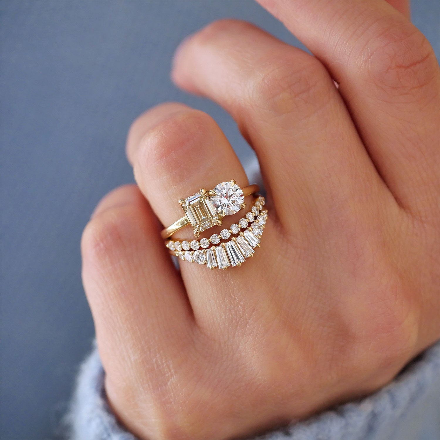 0.23 CT Round Half Eternity Lab Grown Diamond Wedding Band
