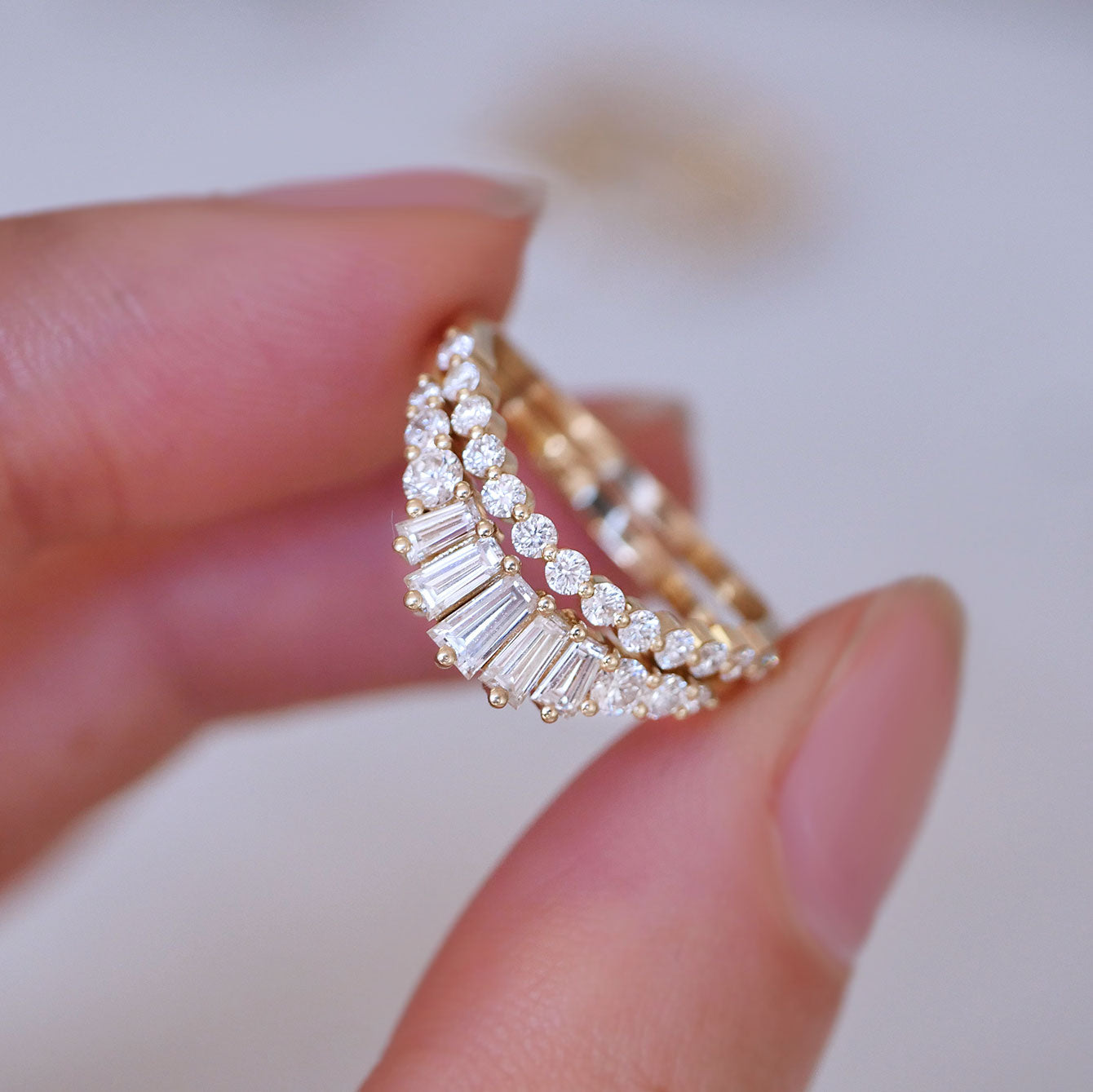 0.23 CT Round Half Eternity Lab Grown Diamond Wedding Band