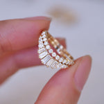 0.23 CT Round Half Eternity Lab Grown Diamond Wedding Band