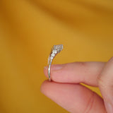 0.23 CT Round Half Eternity Lab Grown Diamond Wedding Band