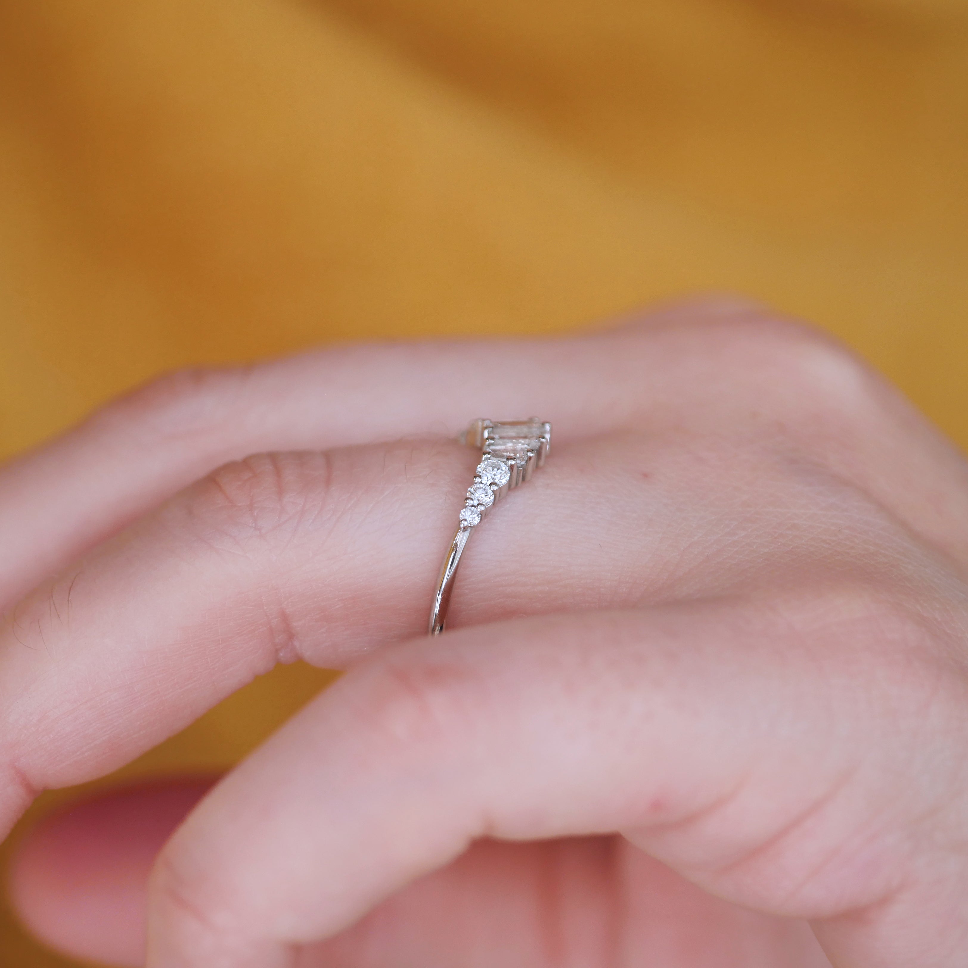 0.23 CT Round Half Eternity Lab Grown Diamond Wedding Band