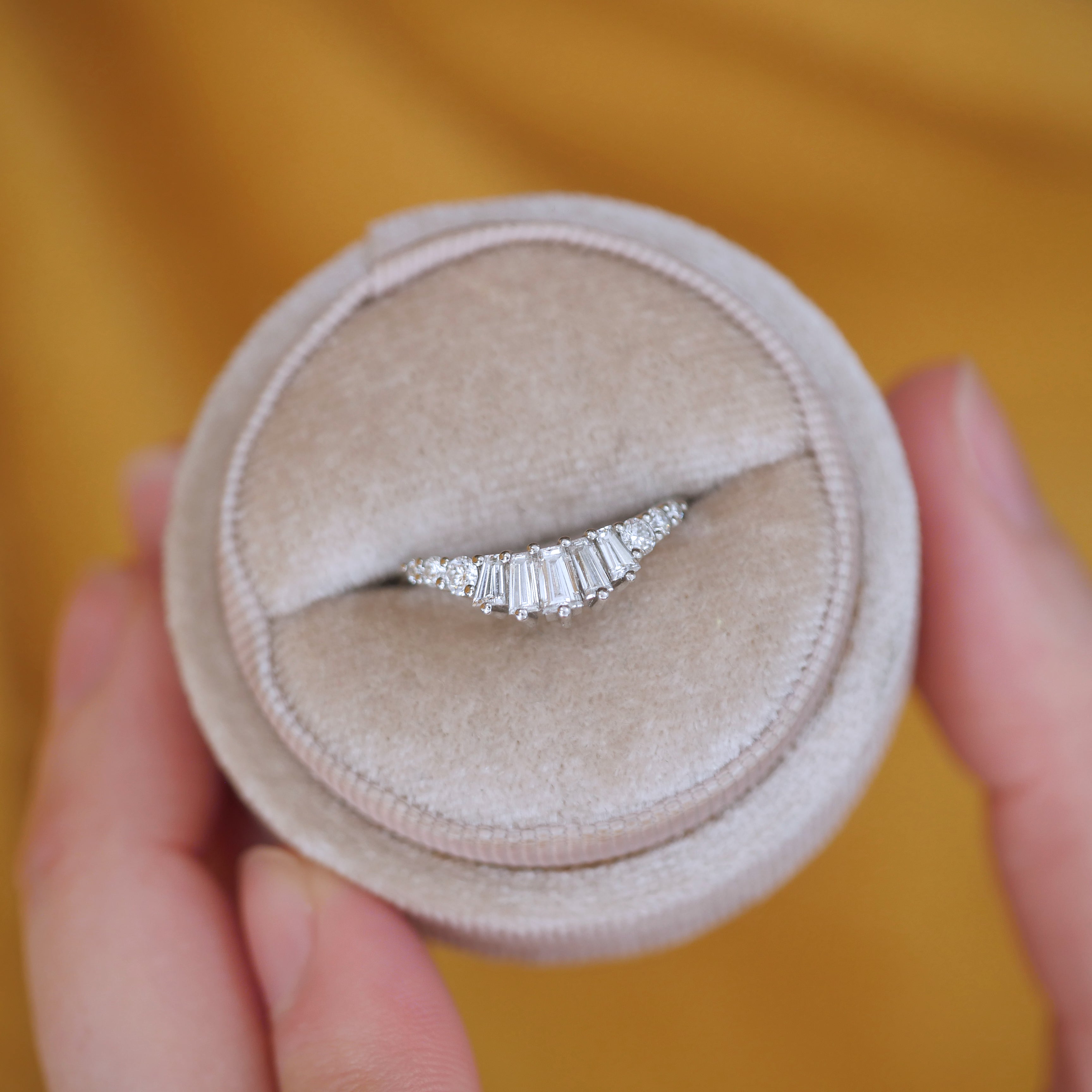 0.23 CT Round Half Eternity Lab Grown Diamond Wedding Band