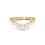 0.23 CT Round Half Eternity Lab Grown Diamond Wedding Band
