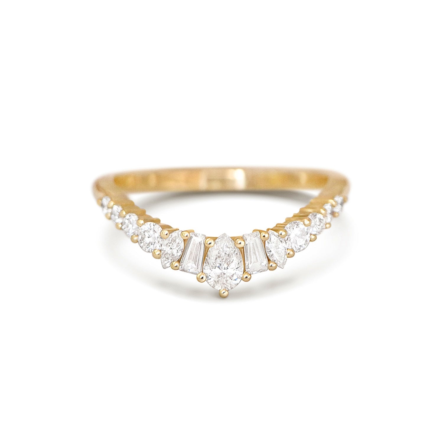 0.23 CT Round Half Eternity Lab Grown Diamond Wedding Band