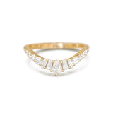 0.23 CT Round Half Eternity Lab Grown Diamond Wedding Band