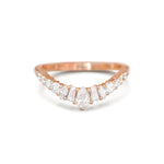0.23 CT Round Half Eternity Lab Grown Diamond Wedding Band
