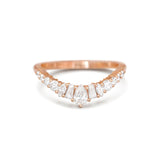 0.23 CT Round Half Eternity Lab Grown Diamond Wedding Band