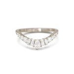 0.23 CT Round Half Eternity Lab Grown Diamond Wedding Band