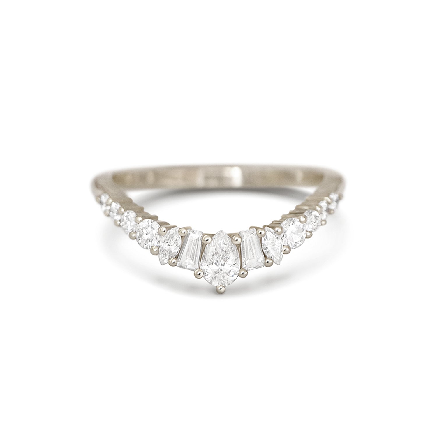 0.23 CT Round Half Eternity Lab Grown Diamond Wedding Band