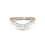 0.23 CT Round Half Eternity Lab Grown Diamond Wedding Band