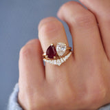 0.23 CT Round Half Eternity Lab Grown Diamond Wedding Band