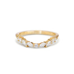 0.23 CT Round Half Eternity Lab Grown Diamond Wedding Band