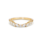 0.23 CT Round Half Eternity Lab Grown Diamond Wedding Band