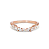 0.23 CT Round Half Eternity Lab Grown Diamond Wedding Band