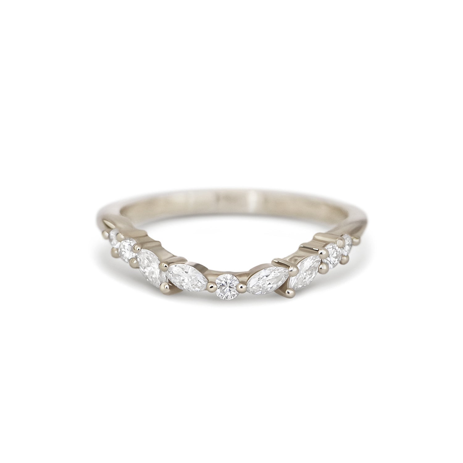 0.23 CT Round Half Eternity Lab Grown Diamond Wedding Band