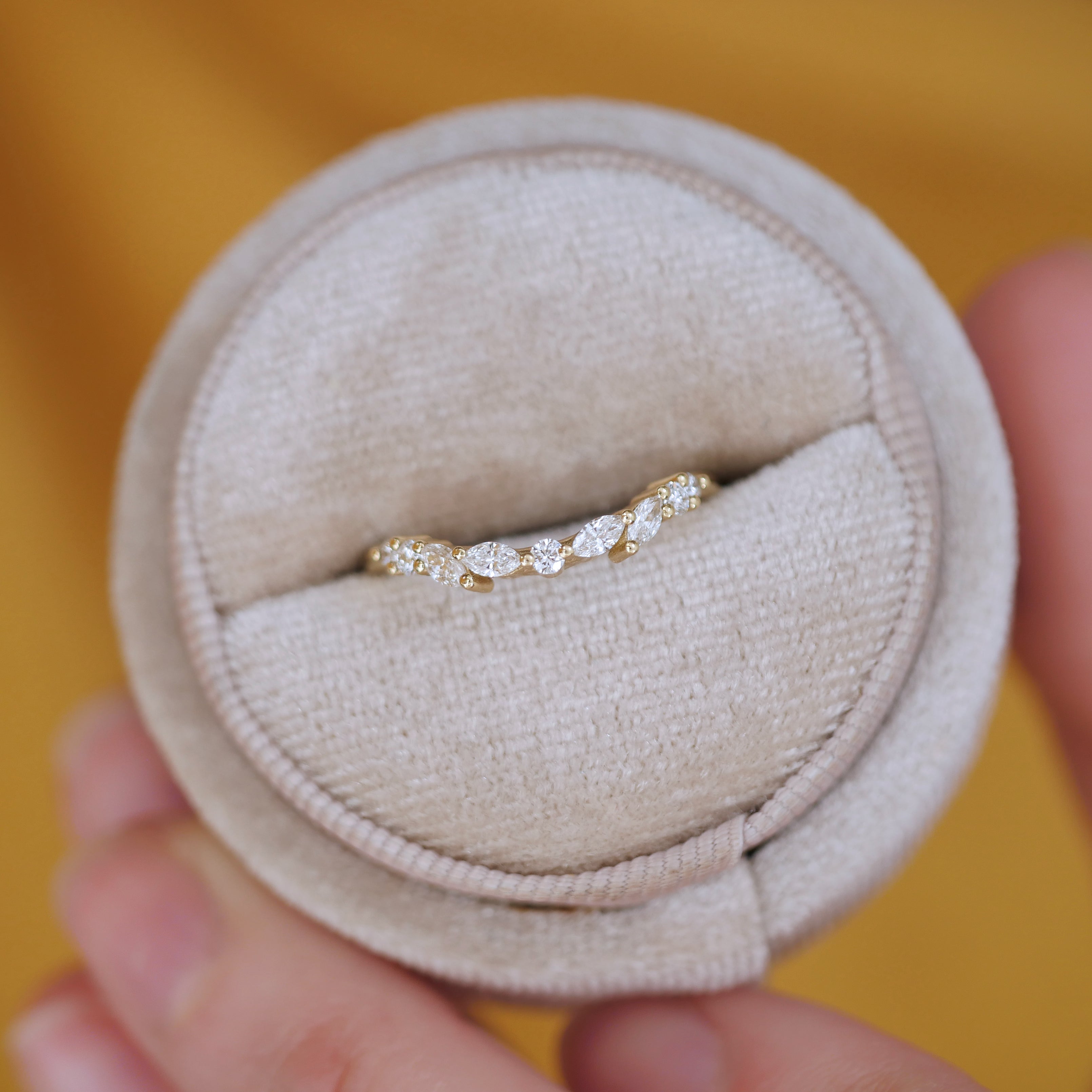 0.23 CT Round Half Eternity Lab Grown Diamond Wedding Band