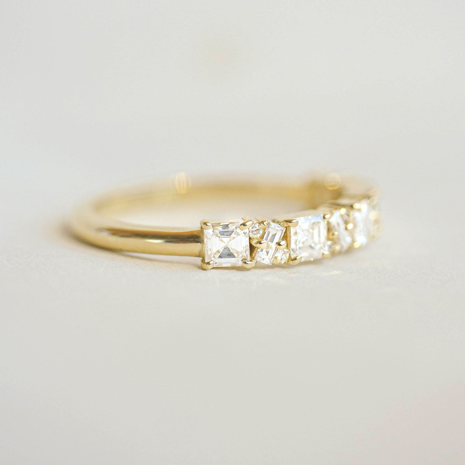 0.23 CT Round Half Eternity Lab Grown Diamond Wedding Band