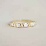 0.23 CT Round Half Eternity Lab Grown Diamond Wedding Band