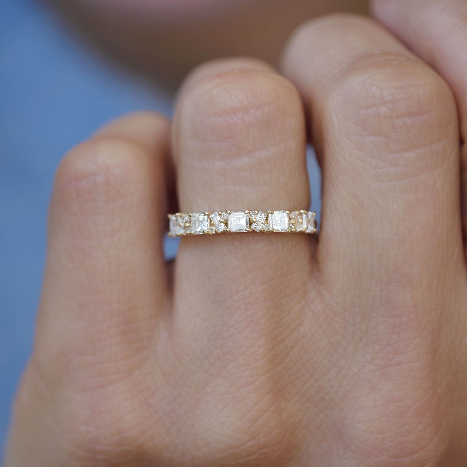 0.23 CT Round Half Eternity Lab Grown Diamond Wedding Band