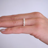 0.23 CT Round Half Eternity Lab Grown Diamond Wedding Band