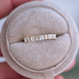 0.23 CT Round Half Eternity Lab Grown Diamond Wedding Band