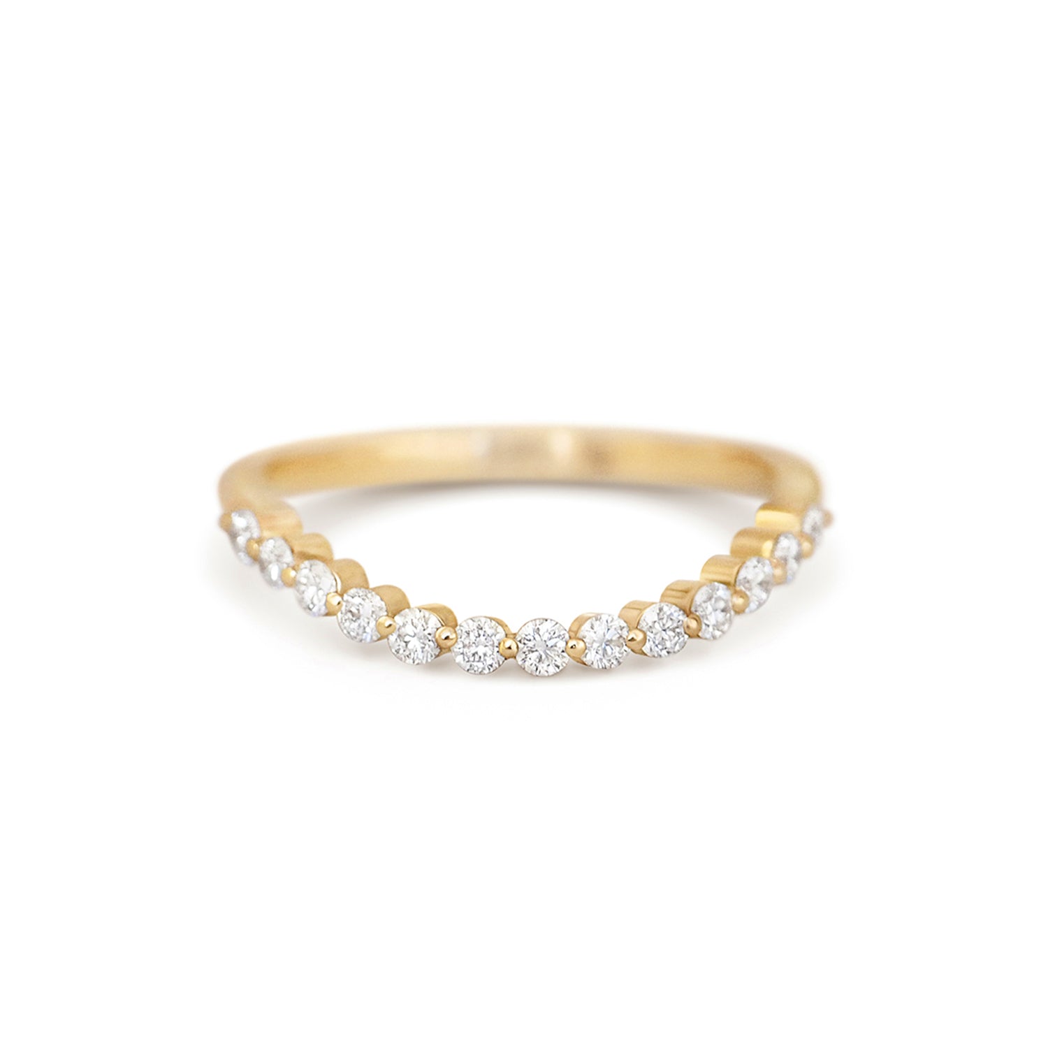 0.23 CT Round Half Eternity Lab Grown Diamond Wedding Band