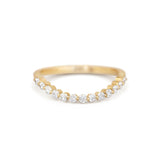 0.23 CT Round Half Eternity Lab Grown Diamond Wedding Band
