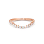 0.23 CT Round Half Eternity Lab Grown Diamond Wedding Band