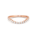 0.23 CT Round Half Eternity Lab Grown Diamond Wedding Band